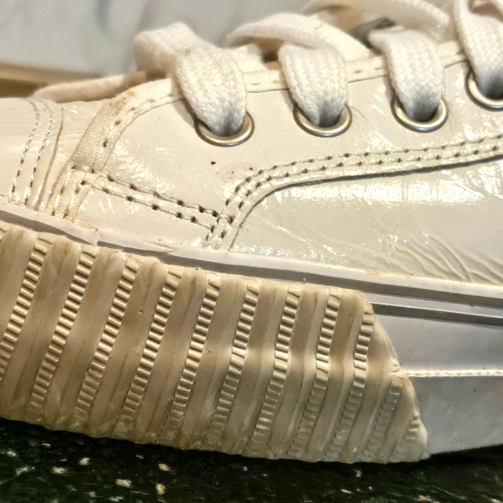 PF Flyers High-Top Sneaker 'Sea Salt' Off White Mns 11 | Wmn 12.5 - Picture 8 of 11